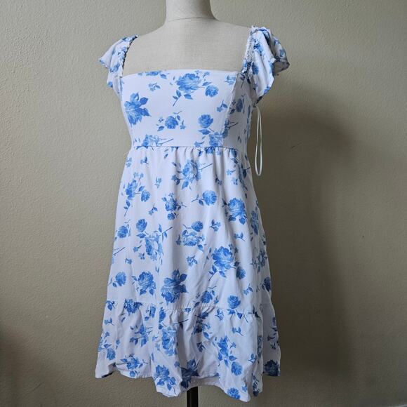 Hollister Flutter Sleeve Mini Dress M - Picture 1 of 6